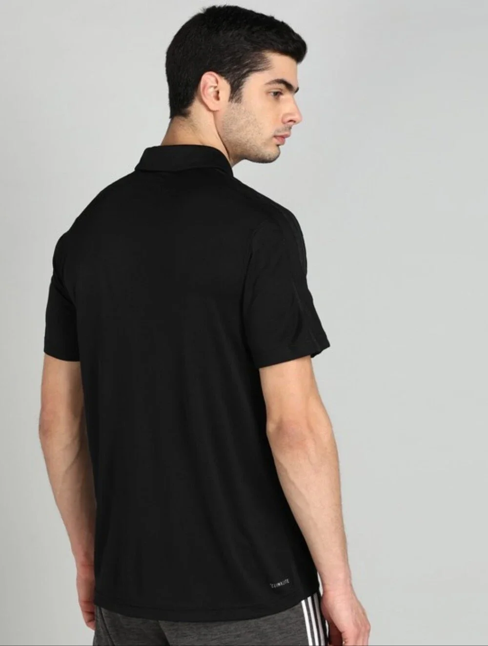 Adidas Design 2 Move 3-Stripes Lightweight Training Golf Polo Shirt Black